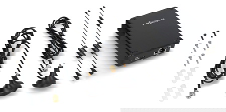 Centralka LoRaWAN WiFi / Ethernet + LTE - czarna - Milesight UG56-L08GL-868M