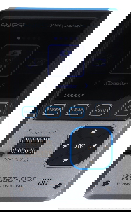 Oscyloskop przenośny FNIRSI DSO-TC4 3w1 z testerem tranzystorów i generatorem sygnału 10 MHz