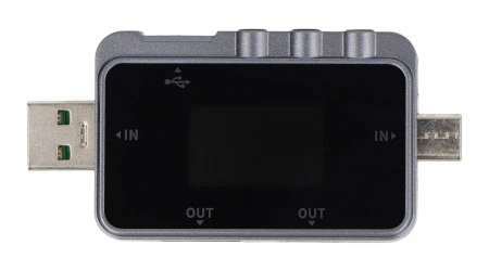 Tester USB 2w1 FNIRSI FNAC-28 - miernik napięcia, prądu i mocy z portu USB A / USB C