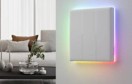 Sonoff TX T5 3C - inteligentny dotykowy przełącznik ścienny WiFi - 3-kanałowy - biały