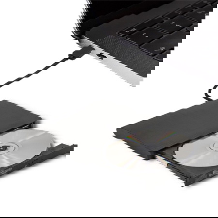 Zewnętrzny napęd - nagrywarka DVD-RW USB 3.0 do odczytu i zapisu CD / DVD - Qoltec 51857