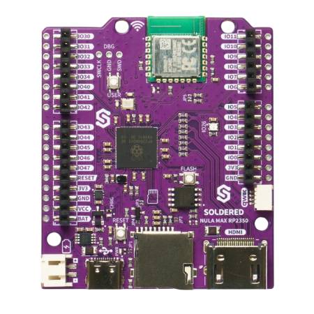 NULA Max RP2350 - płytka rozwojowa w formacie Arduino - bez złącz - Soldered 333351