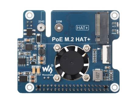 PoE M.2 HAT+ - adapter PCIe do dysków NVMe M.2 z obsługą PoE - do Raspberry Pi 5 - Waveshare 28411