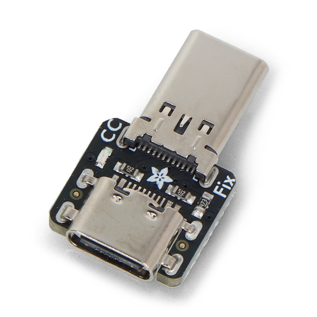USB Type C CC Resistor Fixer - adapter USB C z rezystorami CC 5,1 kΩ - Adafruit 6323