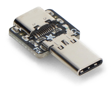 USB Type C CC Resistor Fixer - adapter USB C z rezystorami CC 5,1 kΩ - Adafruit 6323