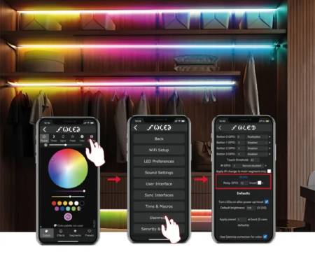 Sterownik do adresowanych taśm i pasków LED RGB WiFi - ESP32 - WLED - GL-C-015WL