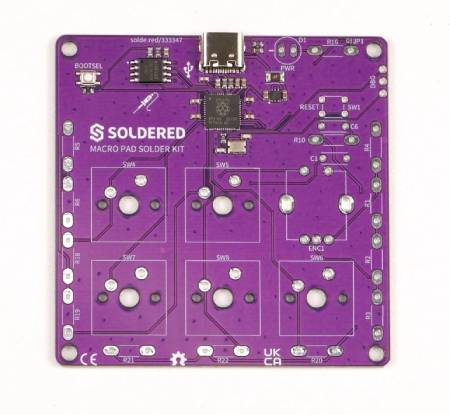 Macro Pad Solder Kit - zestaw edukacyjny do nauki lutowania - RP2040 - Soldered 333347