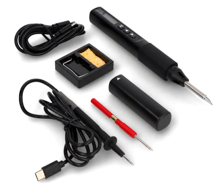 Inteligentna przenośna lutownica z multimetrem i akumulatorem - USB typu C PD / QC - 75 W - ZOYI ZT-N2