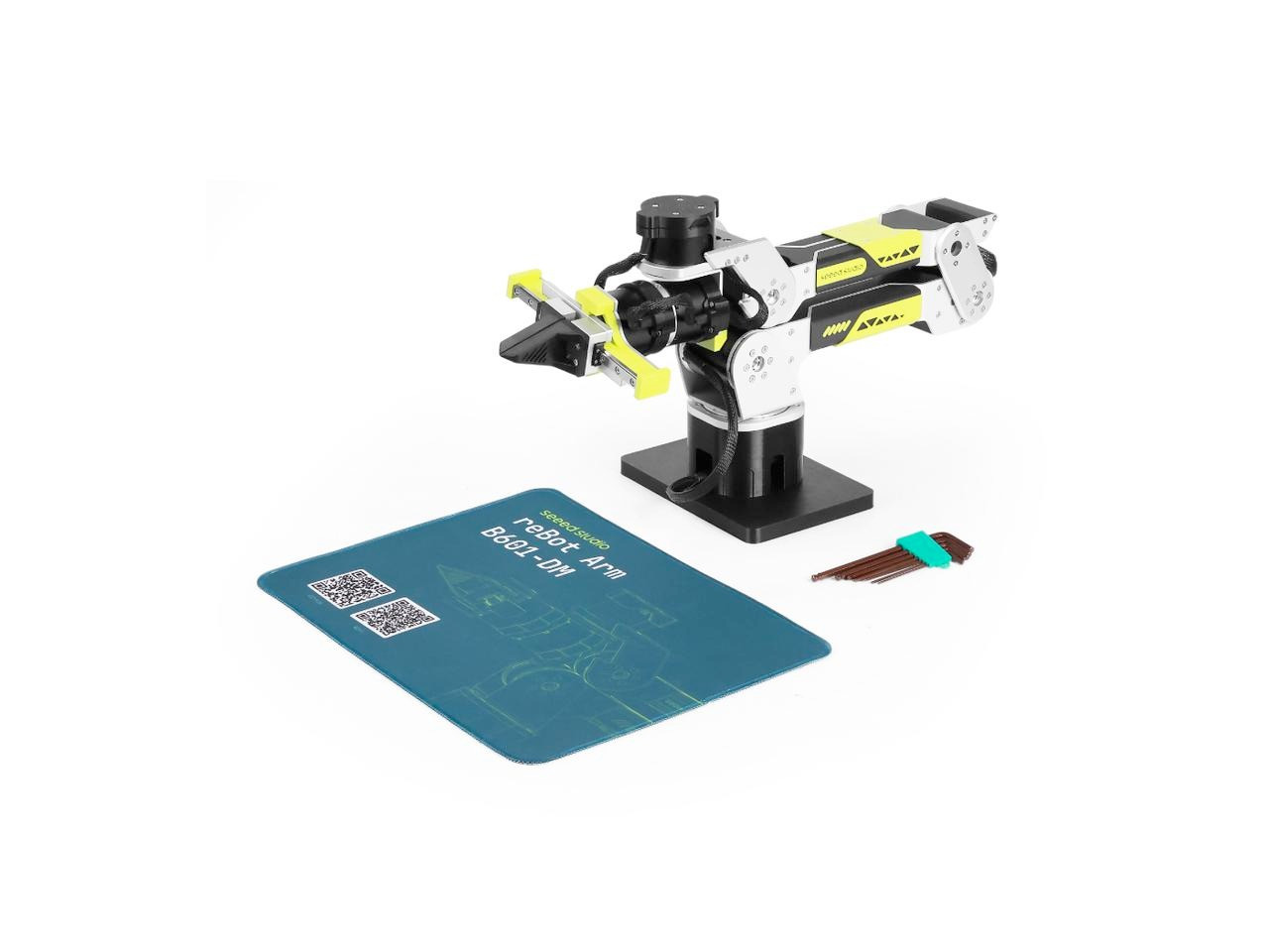 reBot Arm B601-DM - zestaw ramienia robota z chwytakiem 6+1 DoF i komputerem Nvidia Jetson Orin Nano 8GB - Seeedstudio E26051901