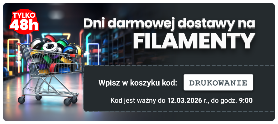 Dni darmowej dostawy na filamenty